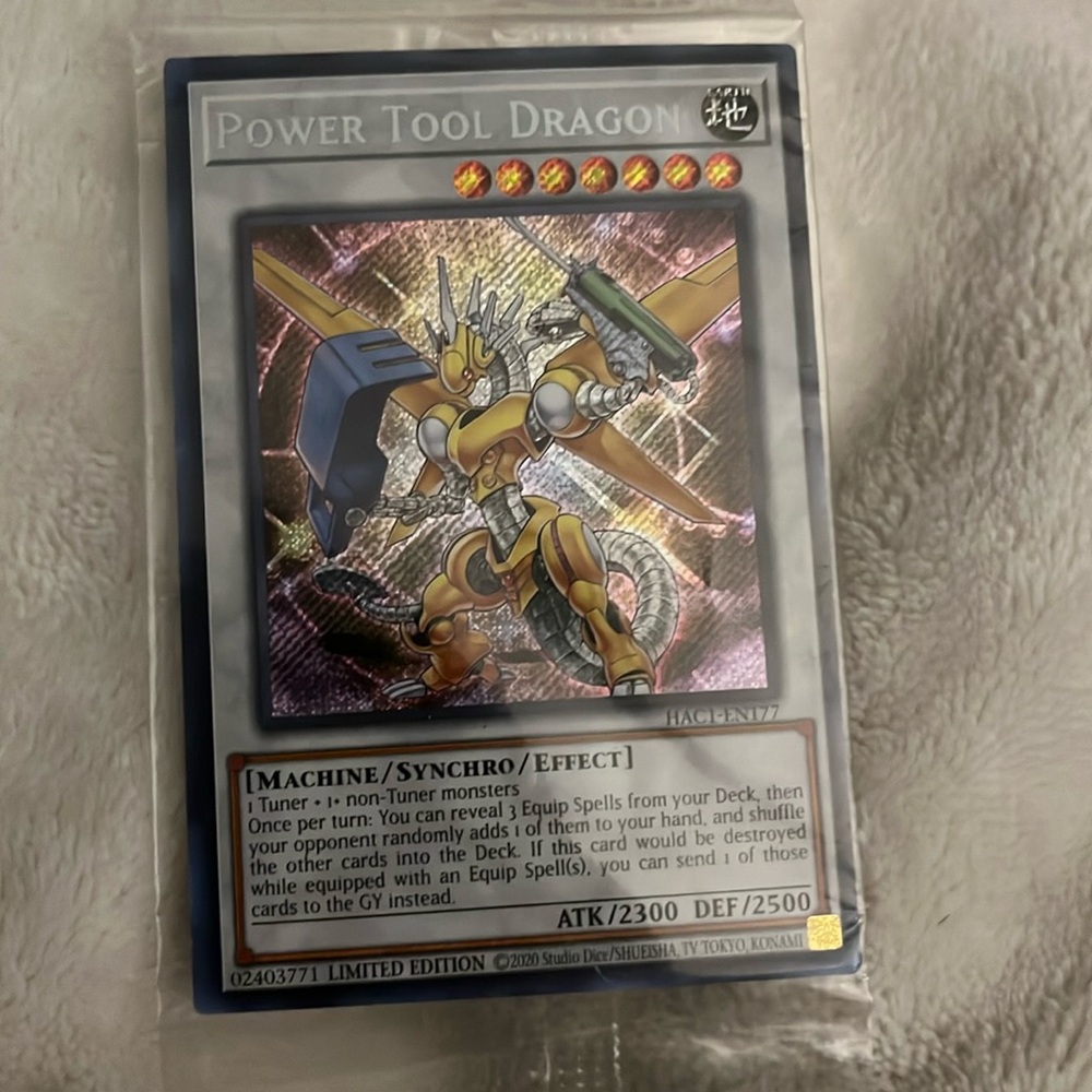 Power Tool Dragon Yu-Gi-Oh! Rare card
